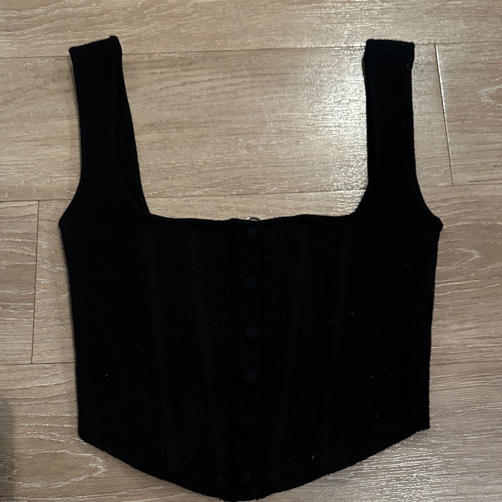 Danielle Guizio Women's Corset Knit Top - Picture 4 of 7